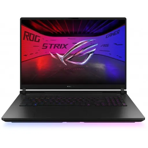 ASUS ROG STRIX SCAR 18 / 18-inch 2.5K (2560 x 1600 WQXGA) 16:10 ROG Nebula HDR Display / Intel® Core™ Ultra 9 Processor 275HX 2.7 GHz (36MB Cache up to 5.4 GHz 24 cores 24 Threads)/ Intel® AI Boost NPU up to 13 / DDR5 32GB ( 16GB DDR5-5600 SO-DIMM the memory speed of the systems vary by CPU SPEC *2 ) / 2TB PCIe® 4.0 NVMe™ M.2 Performance SSD + 1x M.2 SSD / NVIDIA® GeForce RTX™ 5090 Laptop GPU 24GB GDDR7 / Backlit Chiclet Keyboard Per Key RGB with Copilot key / Fast charging ( Recharge from 0-50% in 30 minutes ) / Incl. ROG backpack / Off Black / Windows 11 Home / 1YR PUR Warranty