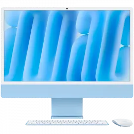 24-INCH IMAC WITH RETINA 4.5K DISPLAY: APPLE M4 CHIP WITH 8‑CORE CPU AND 8‑CORE GPU  16GB  256GB SSD - BLUE